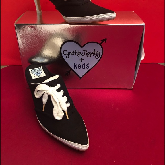 Cynthia Rowley Shoes - Cynthia Rowley + Keds Black heeled canvas shoes size 6